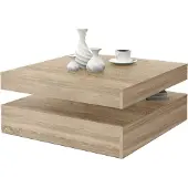 Freiraum Salontafel met draaibaar blad - Vierkant - Eiken - 78 x 78 x 36 cm