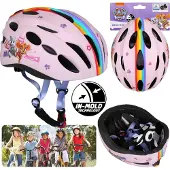 Sarcia.eu Paw Patrol Roze kinderfietshelm IN-MOLD, meisjes, VERSTELBAAR 52-56 cm