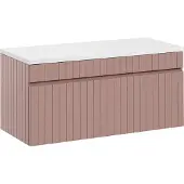 Comad Iconic Rose badkamermeubel 100cm met wit toppaneel roze