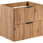 DMK Deutsches Milchkontor Elegant onderkast voor wastafel, 60 cm breed, met 2 lades - Badkameraccessoires