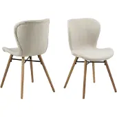 Fonq basic Tough Eetkamerstoel - Textiel - Beige