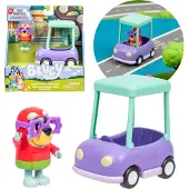 Sarcia.eu Bluey Set figuren, auto van oma en Janet, figuren, beweegbare onderdelen 3+