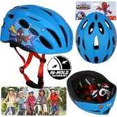 Sarcia.eu MARVEL Spider-Man Blauw kinderfietshelm IN-MOLD, jongens, verstelbaar 52-56cm