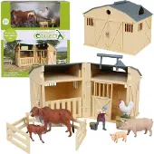 Sarcia.eu Bam Speelset - Boerderijdieren Figuurset, Schuur 3+