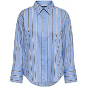 ONLY Blouse 'JDYSerena' duifblauw / mosterd / wit