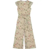 We fashion Overall lichtgeel / groen / lavendel / framboos