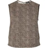 Pieces Top 'PCSalume' crème / mokka / zwart