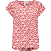 ONLY Blouse 'ONLVIC' lichtbeige / rood / oxide