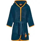 Playshoes Badjas 'DIE MAUS PIRAT' marine / chocoladebruin / oranje