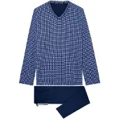Hom Pyjama lang ' Long Sleepwear Hampton ' navy