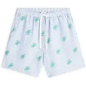 Tommy Hilfiger Dames Broeken Swimshop Linen Short - Lichtblauw - Maat XS