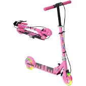AIYAPLAY -Kinderscooter-Kunststoff, Metall-73L x 36B x 73-89H cm-Rosa