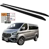 Erkul Geïntegreerde dakrails FORD TRANSIT CUSTOM LONG vanaf 2012 ZWART