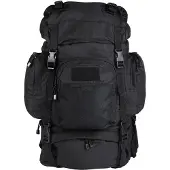 Mil-Tec Backpack Commando Black -55L back pack zwart - Leger rugzak