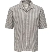 Only & Sons Overhemd 'ONSROBERTS' beige / grijs