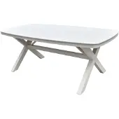 Lesli Living Davos - Tuintafel - Sintered Stone - Deens ovaal - Beige 200x100 cm