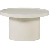 Woood Veluna Bijzettafel 70 CM - Hout - Hoogglans Zand - 40x70x70