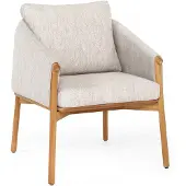 Suns Bellano Dining Chair Teak/Sunproof Outdoor‑Stoff 2 stuks