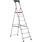 Altrex Double Decker Huishoudtrap - Aluminium - 7 Treden - Max. Werkhoogte 3,45m