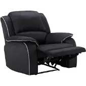 Vente-unique Relaxfauteuil microvezel HERNANI - zwart