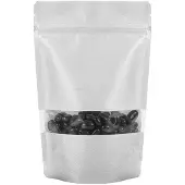 Packlinq Stazakken Rijstpapier Zilver met Venster 14,9x8,9x23,2cm 312 gram