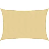 vidaXL Zonnezeil 4x3 m 100% polyester oxford zandkleurig