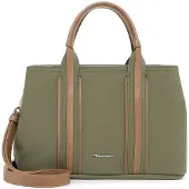 Tamaris Shopper 'Kirsten' lichtblauw / kaki