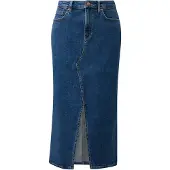 QS Rok blauw denim