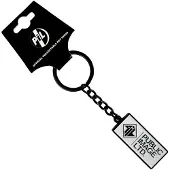 Rock Off Pil Public Image Ltd - New Logo Stacked Text Sleutelhanger - Wit/Zilverkleurig