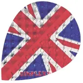 Harrows Dimplex Union Jack Pear - Dart Flights