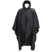 101 Inc Fostex ripstop poncho zwart