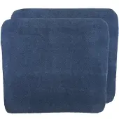 Meyco Baby Uni Aankleedkussenhoes - 2-pack - Badstof - Indigo - 85x75cm