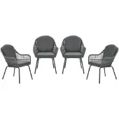 Garden Impressions Triton tuinstoelen set van 4 rope