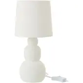 J-Line tafellamp Renee - keramiek - wit - small