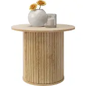 ML-Design Salontafel rond Ø60 x 50 cm, houtlook, bruin, woonkamertafel ML design