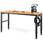 Vevor in hoogte verstelbare werkbank 135 x 46 x 72 - 97 cm klemtafel