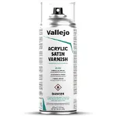 Vallejo Hobbyverf Acrylverf - 28532 Acrylic Satin Spray Varnish - Verf spuitbus - 400 ml