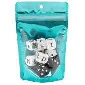 Packlinq Stazakken Transparant/Teal 10,2x6x15,2cm 57 gram