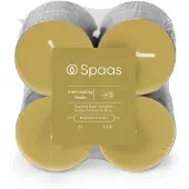 Spaas Geurkaars Essential Collection Shimmering Smile Beige 10 Uur D 6 H 2,1 Cm 8 Stuks