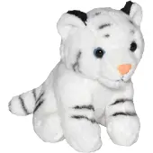 Wild republic - Pluche knuffel Witte Tijger - van 13 cm - Tijgers - Knuffeldier