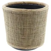 Van der leeden Drypot webbing rotan d36h35cm blond