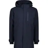 CMP MAN Gevoerde parka met capuchon, zwart/blauw (N950), maat 52