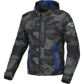 Macna Riggor Textile Waterproof Jas Zwart Blauw Maat 2XL