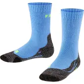 Falke TK2 anti-blaar dik wol functioneel materiaal wandelsokken kinderen blauw - maat 35-38