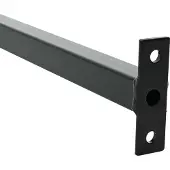 vidaXL Verstelbare ven veilighheidsbalk 3 st 710 -1200 mm Staal Zwart