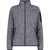 CMP - Women's Jacket Jacquard Knitted - Fleecevest 50, grijs