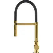 Granitan Gouden Keukenmengkraan met Flexibele Uitloop - VENTO