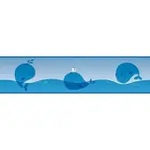 A.S. Création WALVISSEN BEHANGRAND | Zelfklevend - blauw - Lovely Kids