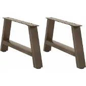 vidaXL Salontafelpoten 2 st A-vormig 60x(30-31) cm staal