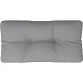 vidaXL Palletkussen 80x40x12 cm stof grijs